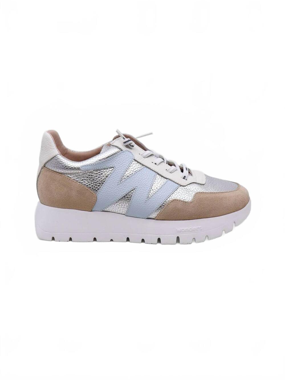 NEW WONDERS women's trend platform sneakers in beige